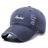 Spring and Autumn Outdoor Shade Letter Embroidery Soft Top Ripped Cap Men's and Women's Retro Old Washed Baseball Cap