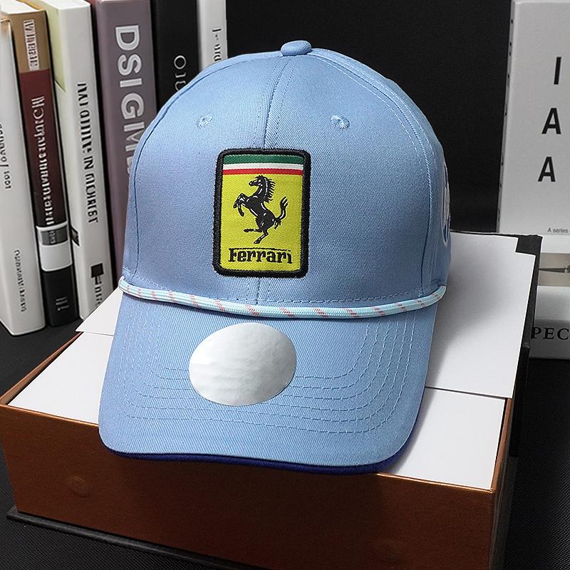 Classic Baseball Hat Racing Fashion Sunscreen Hat Men Women Outdoor Sport Sun Hat For Ferrari 488 Roma F8 SF90 LaFerrari Amalfi JG1