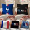 Positieve Franse Vlag Stijl Kussenhoes Kussensloop Kort Pluche Onzichtbare rits Kamer Bank Kussenhoes
