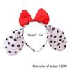 Puppy Headbands Cosplay Spotted Hairbands Dalmatian Headwear Makeup Washing Face Hairbands Birthday Party