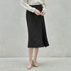 Hiikeu Fluid Semi A-Line Skirt_Black