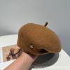 Beret autumn and winter hat women's foreign style fashionable literary and retro big head circumference versatile face small painter hat