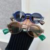 Fashion Round Sunglasses Women Men Vintage Mirror Lens Stylish Sun Glasses Female Male Personality Colors