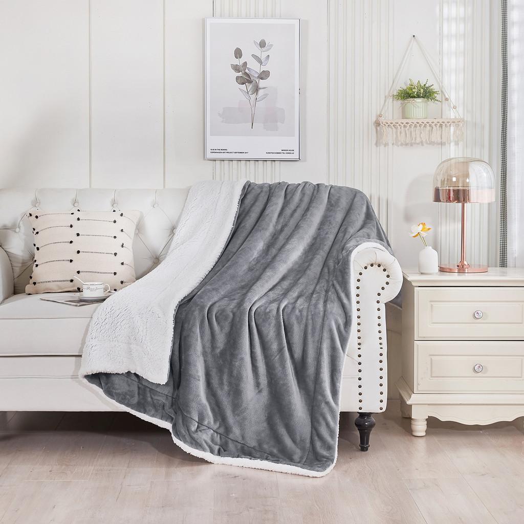 Plush Versatile Blankets With Classic Solid Colors For Home Decor Gifts And