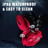 3 In 1 Rose Atrium Plug Vibrator with Vibration and Slap Modes Male Female Sex Machine Remote Control Atrium Masturbator Adult Toys