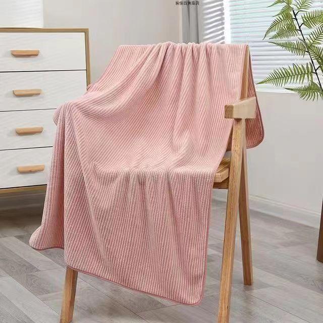 Large Bath Towel Adult Home Shower Enlarged and Thickened Coral Fleece Children's Towel Strong Absorbent for Home Use