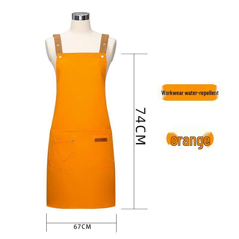 Anpassad Canvas Midjeförkläde - Barista, Mjölkte, BBQ, Catering Arbetskläder för Kvinnor