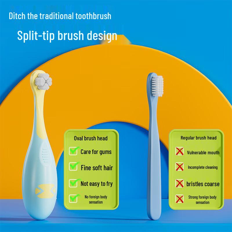 KUTA Clover Ultra-Weiche Zahnbürste (4 Packung)