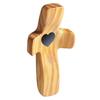 Black Walnut Cross Hand Carved Wooden Religious Pendant For Easter Gift