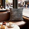 Zebra Stripes Cushion Cover Set of  Decorative Short Plush Pillow Covers for Sofa Soft  Cushion Case x cm