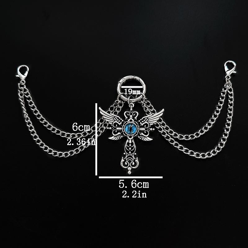 [HF]New 1Pc Titanium Steel Shoe Chain Metal Entagram Pendant Women Shoes Decoration Accessories Boots Shoe Party Diy Jewelry