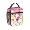 Cartoon Puella Magi Madoka Magica Insulated Lunch Bags Thermal Bag Reusable,Lunch Container Leakproof Tote Lunch Box Outdoor