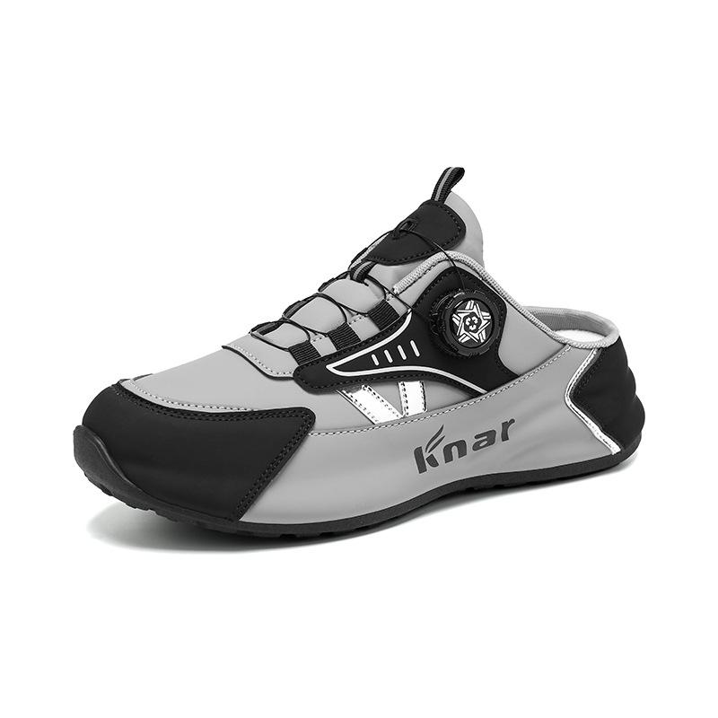 Summer New Men Slippers Brand Comfortable Casual Shoes for Men Fashion Flat Sneakers High Quality Men Half Slippers Big Size