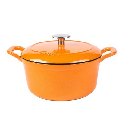 Karen Cocotte 18cm Orange Cast Iron Enamel Pot (Official Japanese Product) EMP-C182N001OR