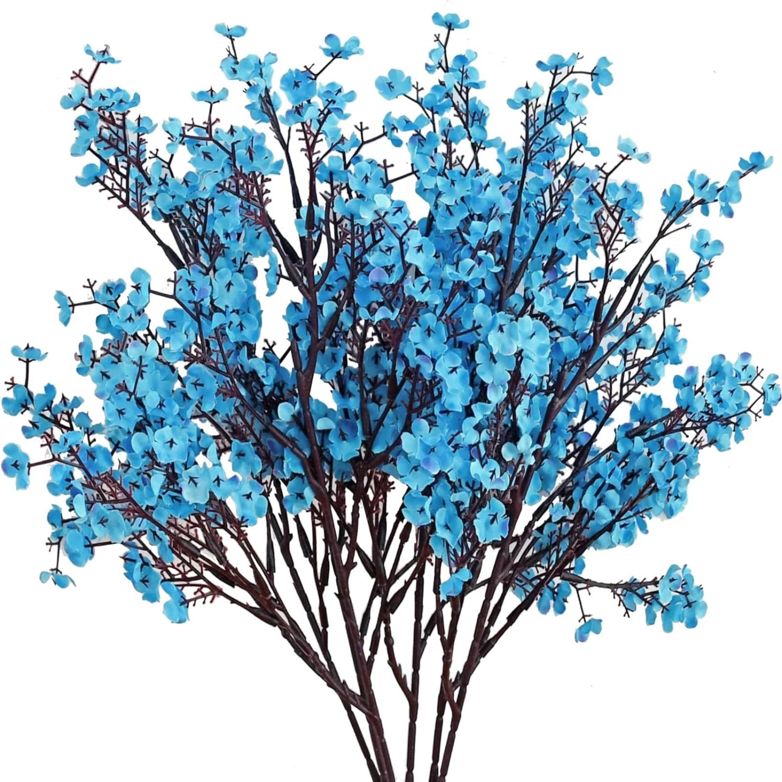 Искусственные Цветы Гипсофила 6 Пучков Шелковая Гипсофила Со Стеблями Для Осенней Композиции Свадебного Декора И Настольных Композиций One Size