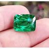 Natural Green Colombian 22 Ct Emerald Cushion Cut Certified Loose Gemstone