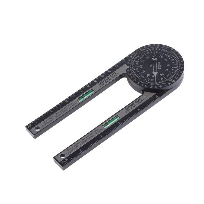 Professional Miter Saw Protractor Angle Finder Precision Miter Angle Finder Plumbers Woodworking Scale Mitre Saw Measuring Tool