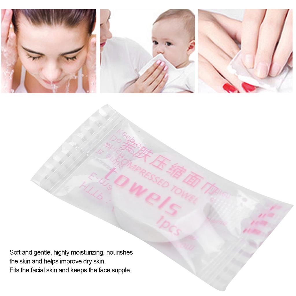 30 Stück Komprimiertes Gesichtstuch Vliesstoff Einweg Tragbar Reise Reinigungstuch