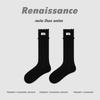 Renaissance Miu Series Women's Black & White Polka Dot Princess Socks - Spring/Summer Thin Style