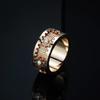 Rotating Diamond-Studded Star Gear Ring for Men and Women - Couple's Full Diamond Pinky Ring