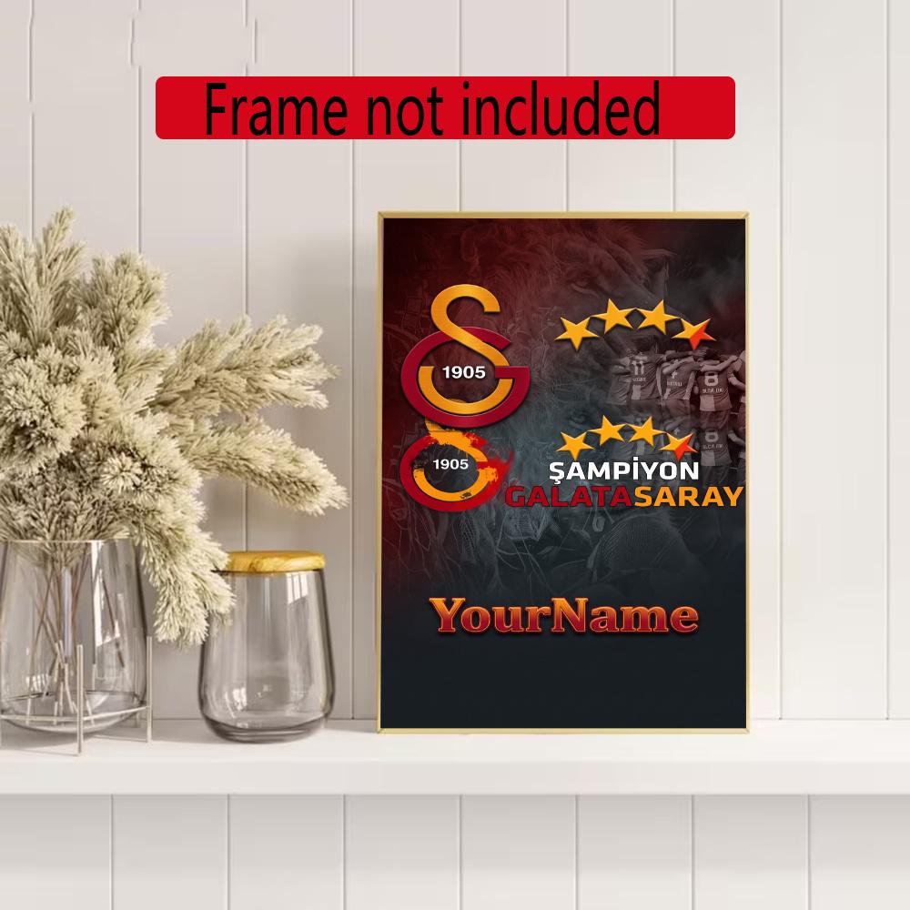 Galatasaray Personalized Name Round Diamond Painting Kit Diamond Embroidery Painting Rhinestones Mosaic Frameless Handwork Decoration Arts