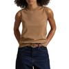 Polo Ralph Lauren SS25 Jednokolorowa Bezrękawnik Dzianinowy Damskie topy Camel WMPOSWENC021154-260