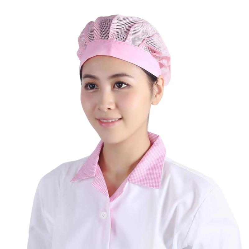 Dustproof Work Cap with Mesh Ventilation for Chefs and Food Handlers Elastic Edge for Secure Fit Foldable for Easy Carry