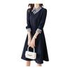 [One Anbu] Women's Dress, Beautiful, Formal, Plaid Pattern, Knee Length