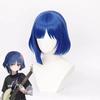 Bocchi la Roccia! Parrucca Cosplay Ryo Yamada, Parrucca Blu Bob in Fibra ad Alta Temperatura