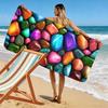 Colorful Gemstone Pattern Towel Beach Towel Quick-drying for Travel Outdoor Sports Jogging Beach and Swimming