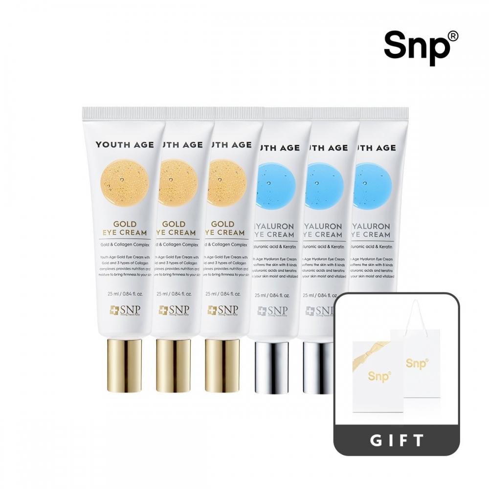 

SNP Youth Age Gold & Hyaluron Wrinkle Care Eye Cream x 6 [Подарочная упаковка]