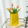 Simple Ins Pleated Flower Vase Living Room Dining Table Decoration Flower Bouquet Vase Home Decoration