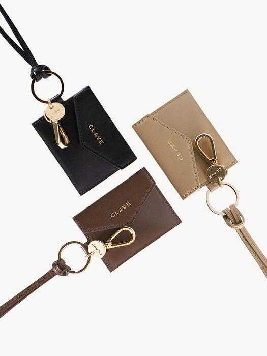 CLAVE MINI WALLET CHARM Beige