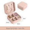 Compact Leather Jewelry Box for Necklaces and Earrings - Elegant Storage Gift