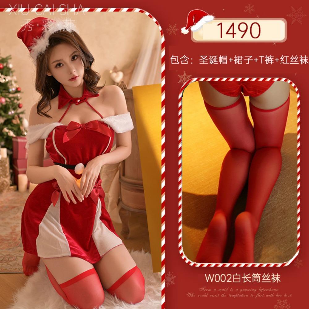 Christmas Erotic Underwear Sexy Small Breasts Big Flirting Uniform Pure Desire Clothes New Year's Nightgown Guanyun Clothing Factory