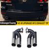 Quad Exhaust Tip For Volkswagen Touareg V6 V8 Upgrade W12 Stainless Steel Exhaust System Car Exhaust Pipe Muffler Tip Tailpipe