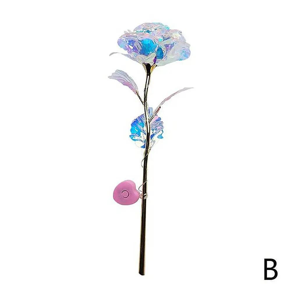 LED Glowing Rose Simulation Flower With String Lights For Christmas Anniversary Birthday Valentine's Day Gift Artificial Flower