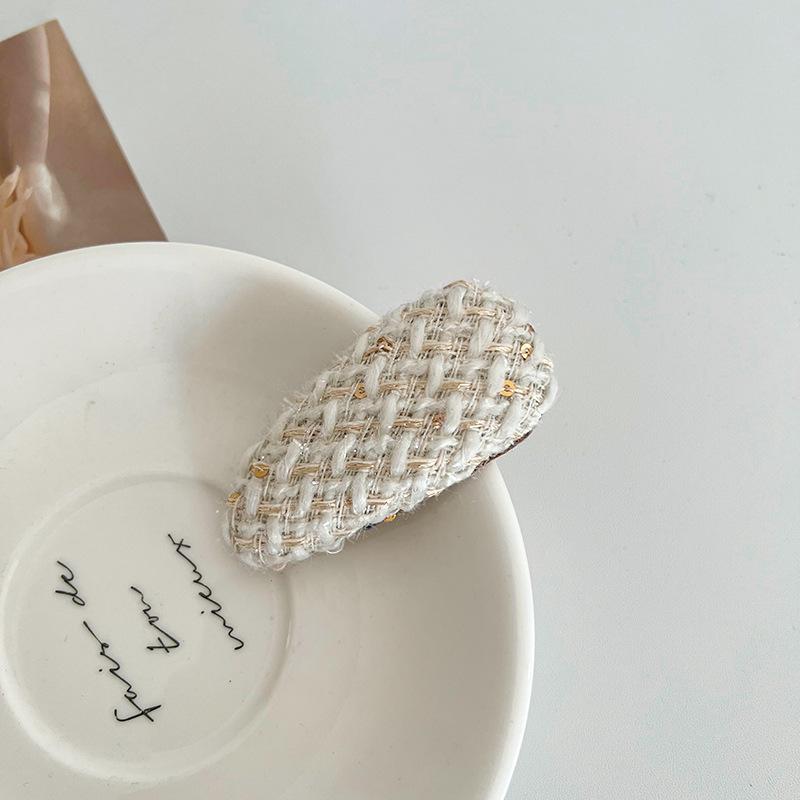 Clip Hair Accessories Woolen  Long Retro Bb Shape Barrettes Clip Side Clip Bang