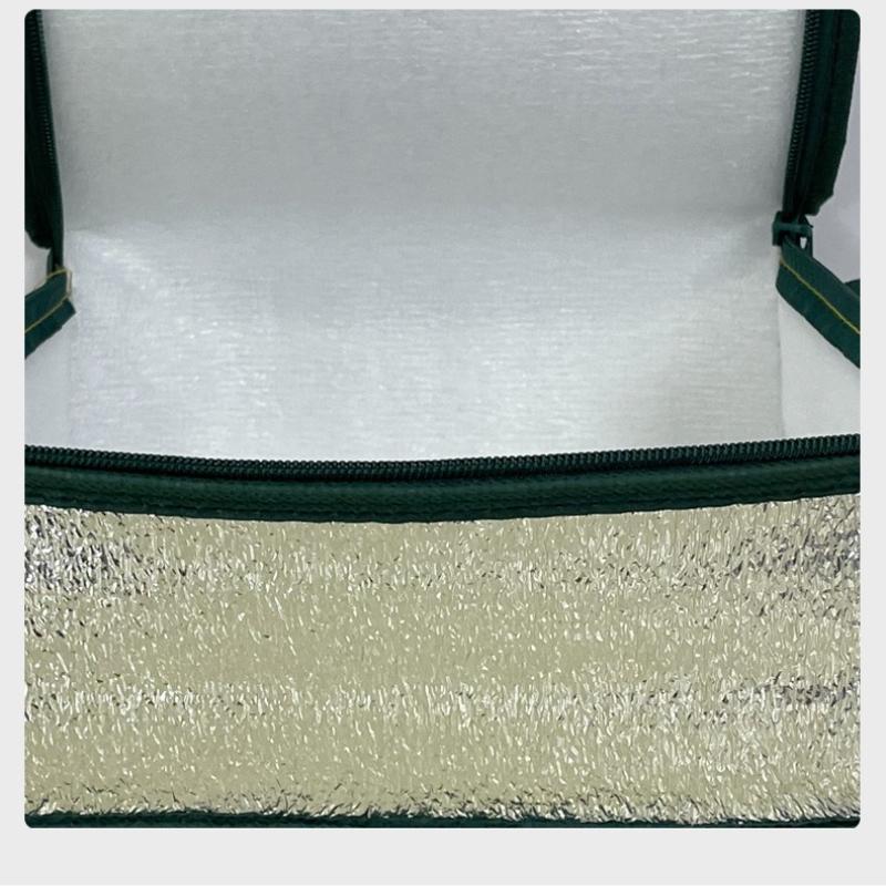 Pizza Aluminum Foil Delivery Bags Insulation Folding Picnic Portable Ice Food Thermal Bag Food Delivery Drink Carrier Insulated Pockets Cake Tote Bag