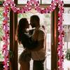 4 Strings Total 26.4 ft Valentines Tel Garlands - Each 6.6 ft Metallic Fringe Garland with Hearts Hanging Glitter Streamers for Wedding, Engagement,