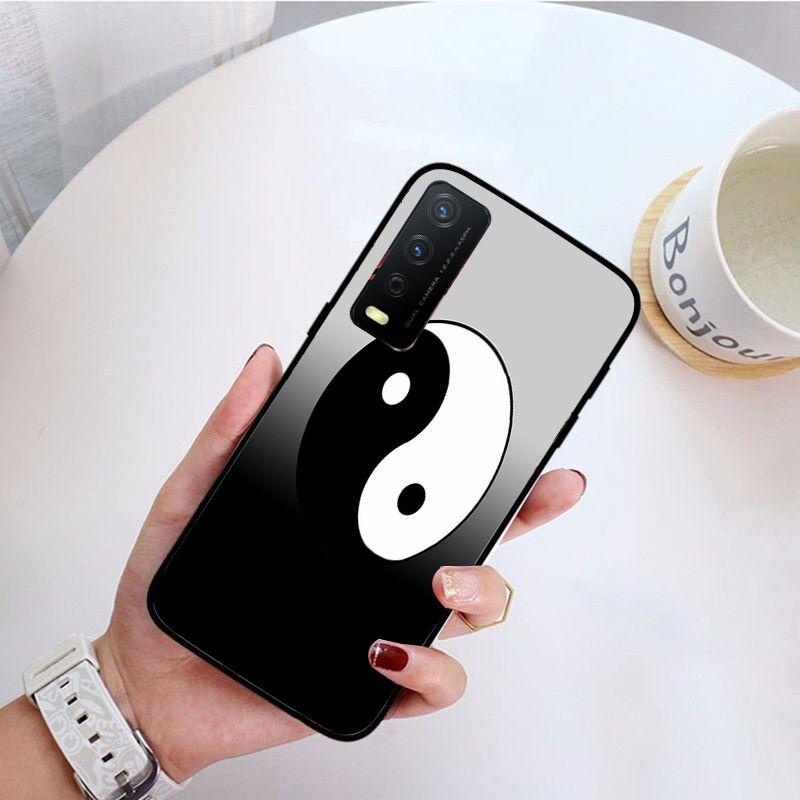 Yin yang ryba funda Kryt na telefon Pro vivo Y31 Y30 Y33S Y11S Y12S Y17 Y20 Y20S Y21 Y21S Y1S Y53S Y15 Y19 Y91C V23 5G Pouzdra coque