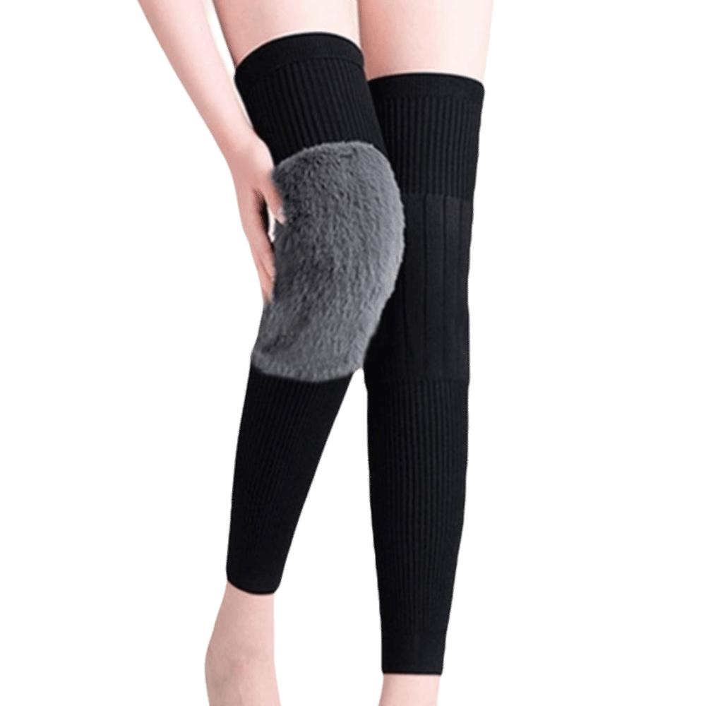 Elastic Thick Knee Protector Cold-proof Thermal Leg Warmers Winter Knee Cover Arthritis