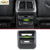 Carbon Fiber Rear USB Charging Socket Cover Trim 1X For VW Tiguan 2018-