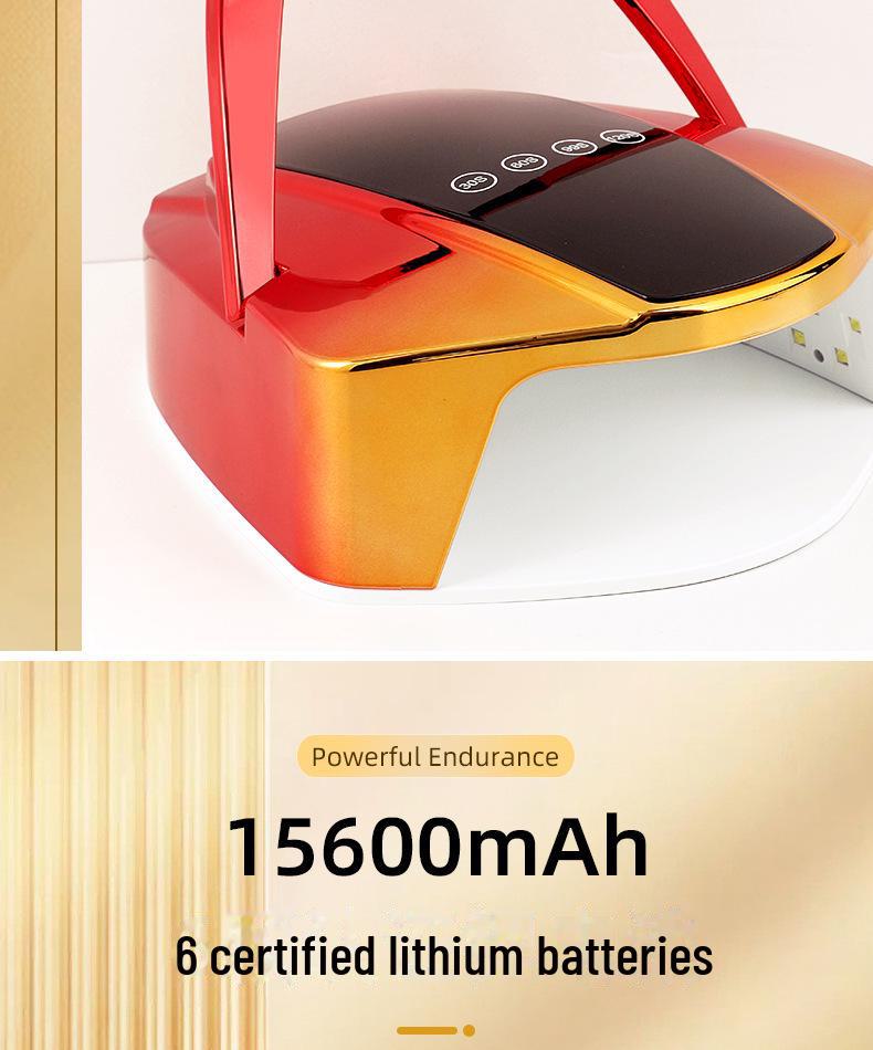 96W Rechargeable Nail Light Therapy Machine for High-Power Gel Drying