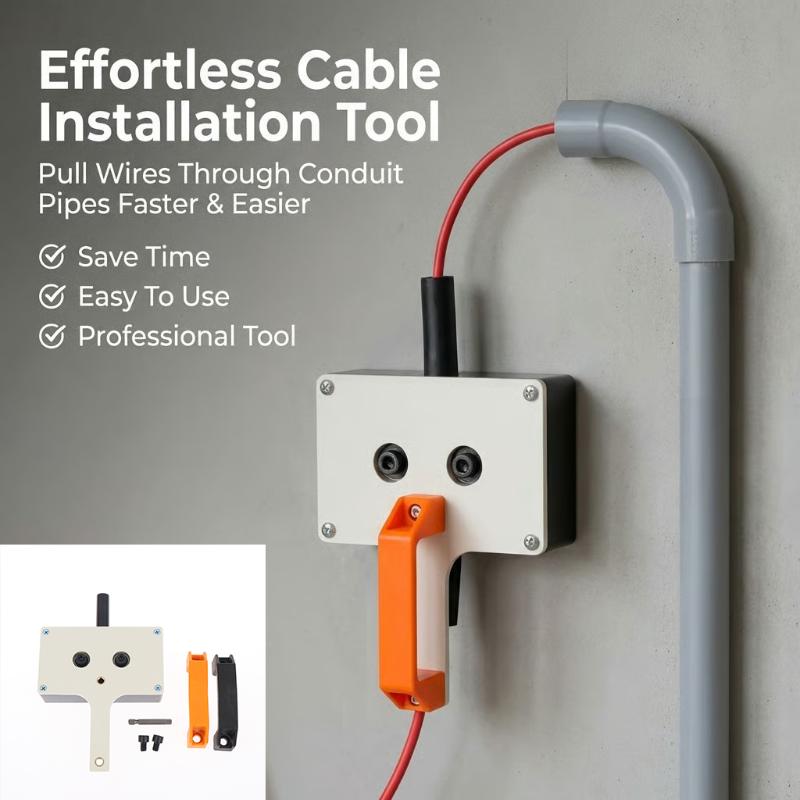 Wire Puller Heavy Duty for Electricians Handheld Cable Tugger for Quick Electrical Wiring Installations