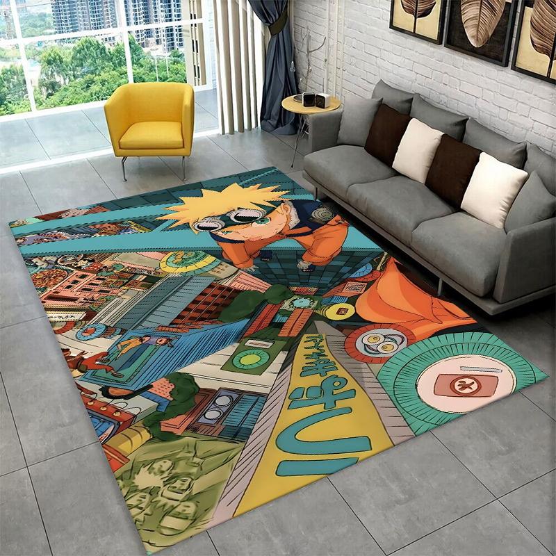Anime N-Naruto Cartoon Itachi Carpet Rug for Playroom Bedroom Living Room Sofa Home Decor,kid Area Rug Non-slip Floor Mat Gift