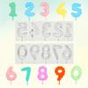 2PCS Non-stick Number Lollipop Silicone Mold Handmade Sugarcraft Mold Chocolate Mold  Wax