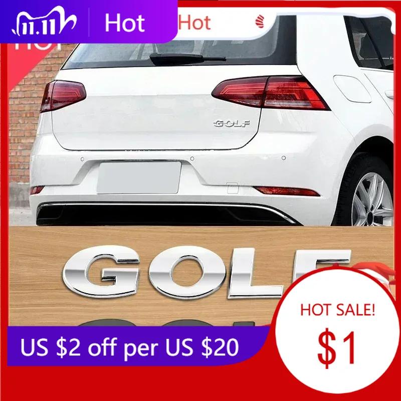 BOY1 New 1PCS 3D ABS GOLF Car Letter Logo Sticker Tail Bumper Badge Auto Rear Trunk Emblem Styling Accessories For Volkswagen VW xa2