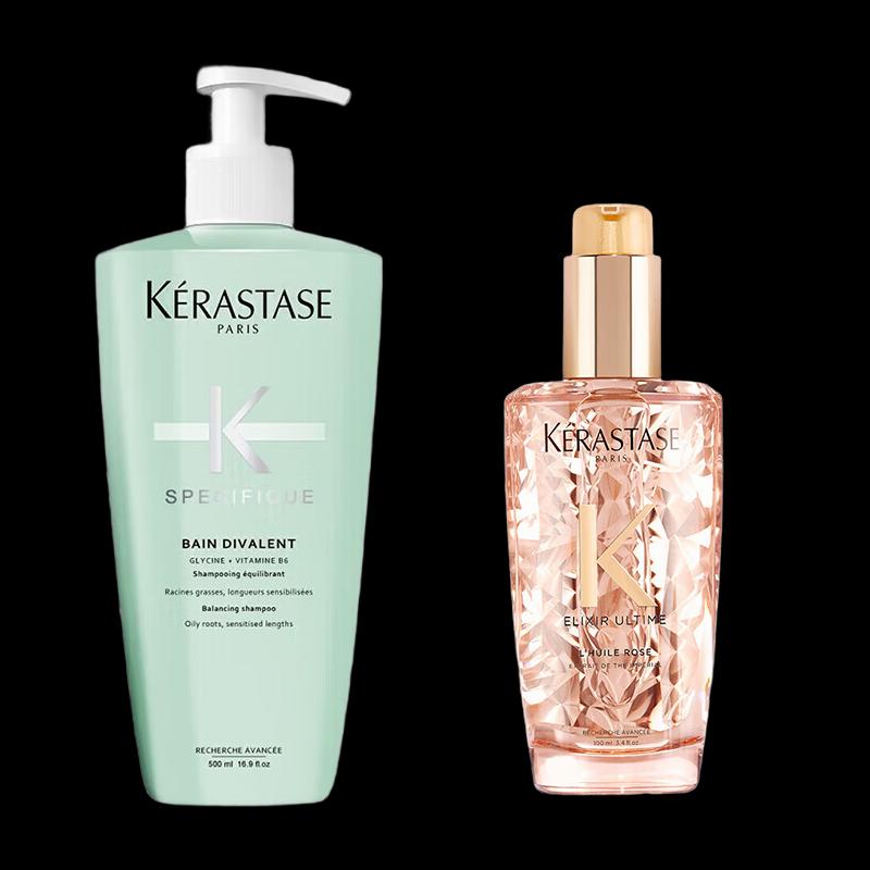 

Kérastase Scalp Series Shampoo & Rose Hair Oil Set