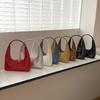Korean Niche Design High-end Bag Women 2025 New Retro Underarm Patent Leather Shiny One-shoulder Handbag